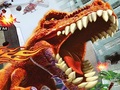 T Rex Rampage პრეისტორიული პიცა ითამაშოთ ონლაინ